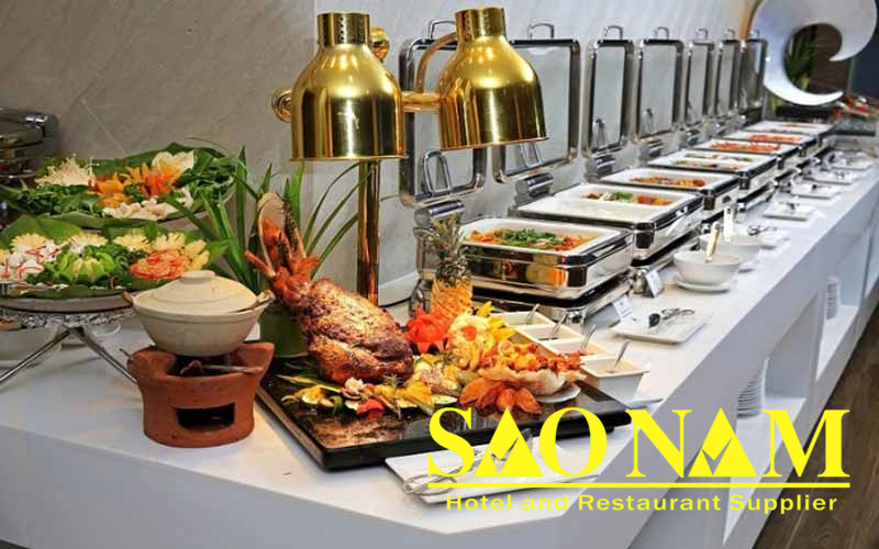 Đèn hâm nóng thức ăn buffet