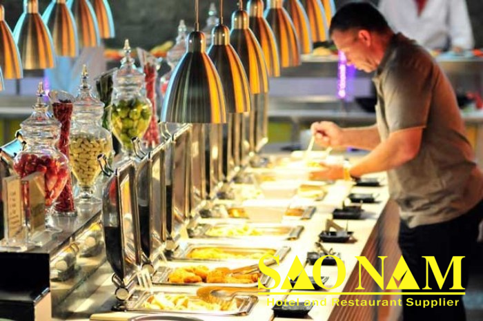 Đèn hâm nóng thức ăn buffet